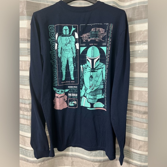 Star Wars The Mandalorian The Child Long Sleeve Shirt - Picture 1 of 6